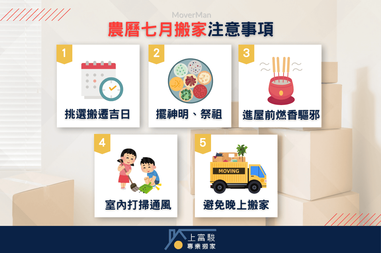 農曆七月搬家注意事項有哪些?